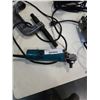 Image 2 : MAKITA ANGLE GRINDER, BLACK AND DECKER JIGSAW WITH BATTERY ANALYZER AND CLAMP