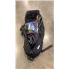 Image 1 : GOLF BAG, GOLF CLUBS, CHIPPING NET AND GOLF SHOES SIZE 8
