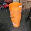 Image 1 : STACK OF 6 FIVE GALLON BUCKETS