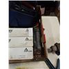 Image 8 : 3 IN SWIVEL BASE VICE, TROUBLE LIGHT, CAULKING GUN, WELDING HELMET AND ELECTRODES