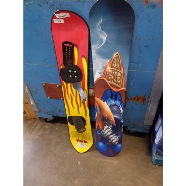 TWO SNOWBOARDS