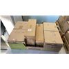 Image 2 : LOT OF GLASS VASES 12 RECTANGULAR 6 LONG 12" , 6 SHORT 8" AND 8 CYLINDRICAL VASES 20 PIECES TOTAL
