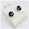 Image 2 : 10KT. WHITE GOLD 6MM NATURAL MYSTIC TOPAZ EARRINGS, 1.63CTS, W/A $460.00