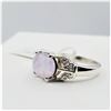 Image 2 : STERLING SILVER 10MM X 7.75MM SYNTHETIC OPAL RING, RETAIL $200.00, SIZE 7