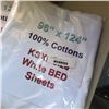 Image 2 : 4 NEW KSXL BED SHEETS 96" X 124"