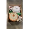 Image 3 : CRYSTAL ICE BUCKET AND VASE WITH SOUP TUREEN AND COOKIE JAR