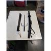 Image 1 : SAI, MACHETE AND DECORATIVE SAMURAI SWORD KATANA