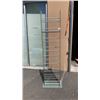 Image 1 : TALL GLASS AND METAL SHOE RACK