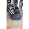Image 2 : BLACK POWER RECLINER LOVESEAT AND ARMCHAIR