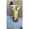 Image 2 : CHALKWARE FRUIT AND LADY FIGURE