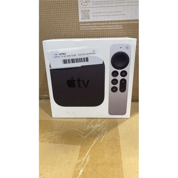 APPLE TV 4K HDR 32GB - TESTED WORKING, RETAIL $229