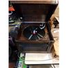 Image 2 : ANTIQUE COLUMBIA RECORD PLAYER AND 2 BOXES OF RECORDS