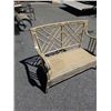 Image 2 : RATTAN AND WICKER PATIO LOVESEAT