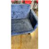 Image 2 : BLUE FABRIC CLICK CLACK SOFA BED