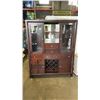 Image 1 : BROYHILL CABINET WITH BUILT IN WINE RACK