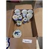 Image 2 : NORMAN ROCKWELL MUGS, DELFT, CHINA PLATES, BLUE GLASS CUPS, BELLS