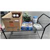 Image 1 : BOX OF ESTATE GOODS, EZ PAN, ARTIFICIAL PLANT, MUGS