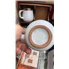Image 8 : BOX OF ESTATE GOODS, EZ PAN, ARTIFICIAL PLANT, MUGS