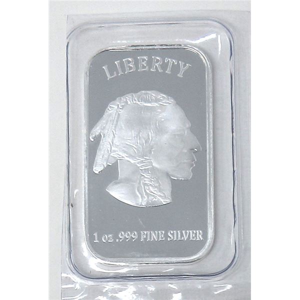 1 Oz. Liberty/First Nations .999 Silver Bar