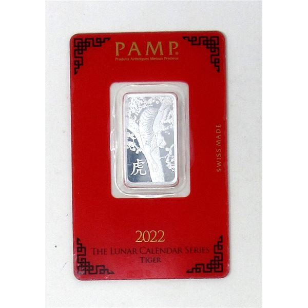 10 Gram 2022 .999 Silver Year of the Tiger Bar