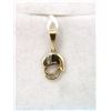 Image 1 : 10 KT Gold and Diamond Football Helmet Charm