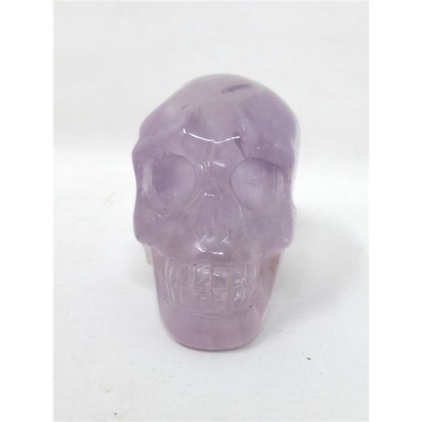 Amethyst Hand-Carved  Skull - 683 Carats