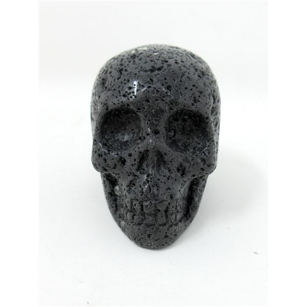 Lava Rock Hand-Carved  Skull - 360 Carats