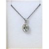 Image 1 : 1.75 CT Green Amethyst & Diamond Pendant
