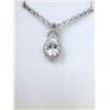 Image 1 : 3.5 CT White Topaz & Diamond Pendant