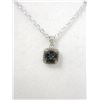 Image 1 : Mystic Topaz & Diamond Pendant in Sterling Silver