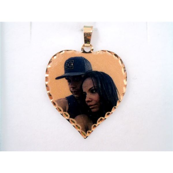 14 KT Rose Gold Personalized Heart Pendant