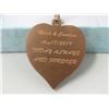 Image 2 : 14 KT Rose Gold Personalized Heart Pendant
