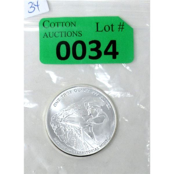 1 Oz. .999 Silver Pan American Miner Round