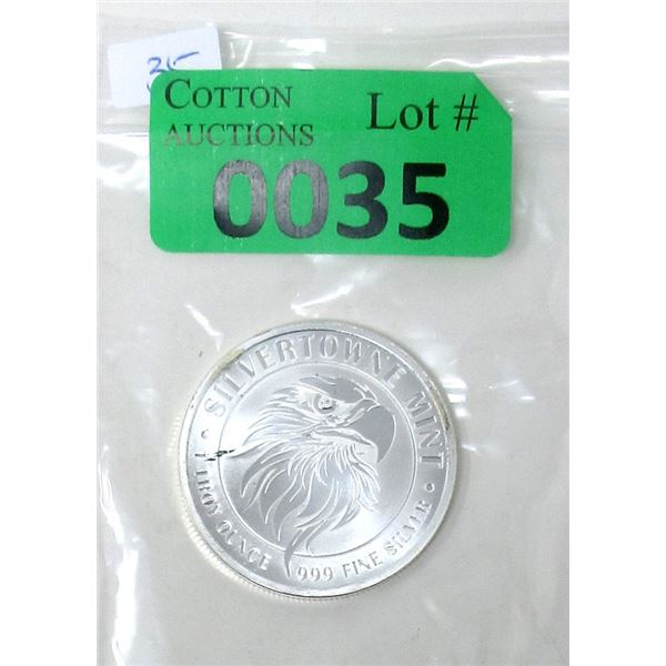 1 Oz. .999 Silver SilverTowne Mint Eagle Round