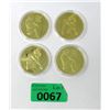 Image 1 : 4 Gold Plated Naughty Girl Rounds in Capsules