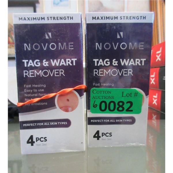 6 Packs of 4 Novome Tag and Wart Remover