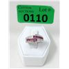 Image 1 : Multi Ruby & Diamond Sterling Silver Ring