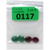 Image 1 : 42.5 CTW Loose Emerald & Ruby Gemstones