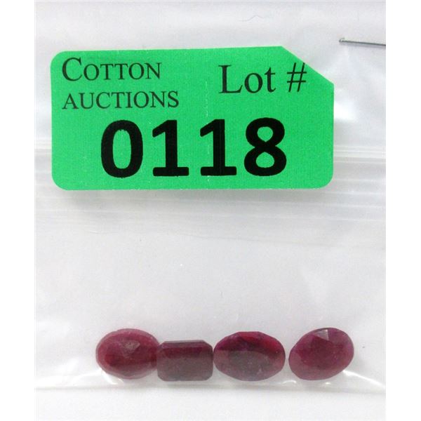 31 CTW Loose Assorted Ruby Gemstones