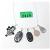 Image 1 : 5 Large Natural Gemstone Pendants