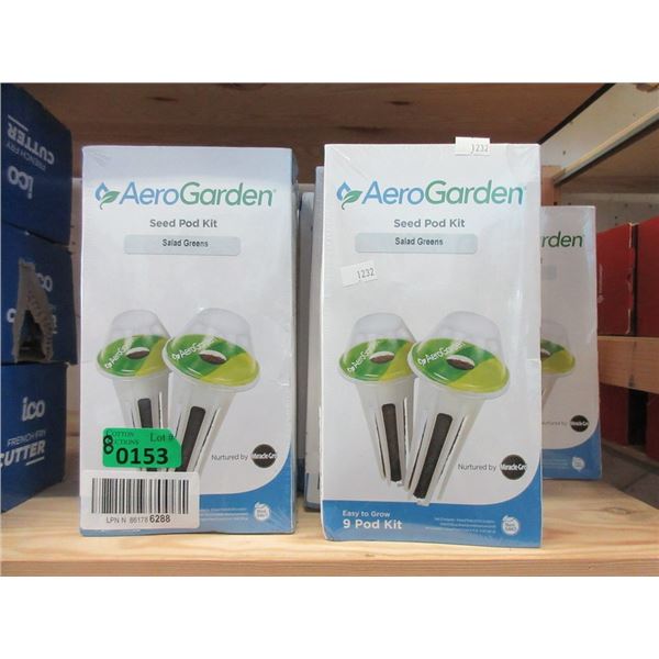 8 AeroGarden Salad Greens Seed Pod Kits