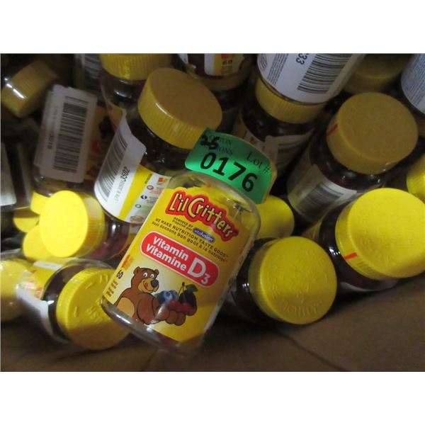 25 Bottles of 60 L 'il Critters Vitamin D3 Gummies