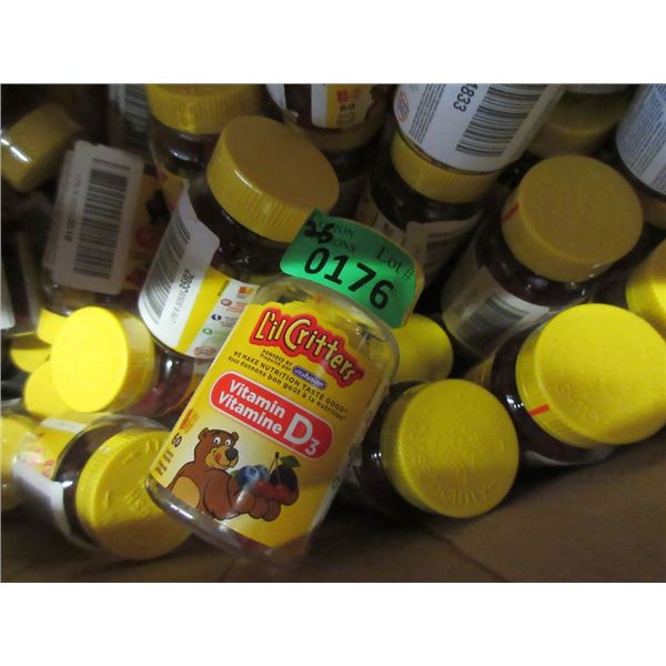 25 Bottles of 60 L 'il Critters Vitamin D3 Gummies