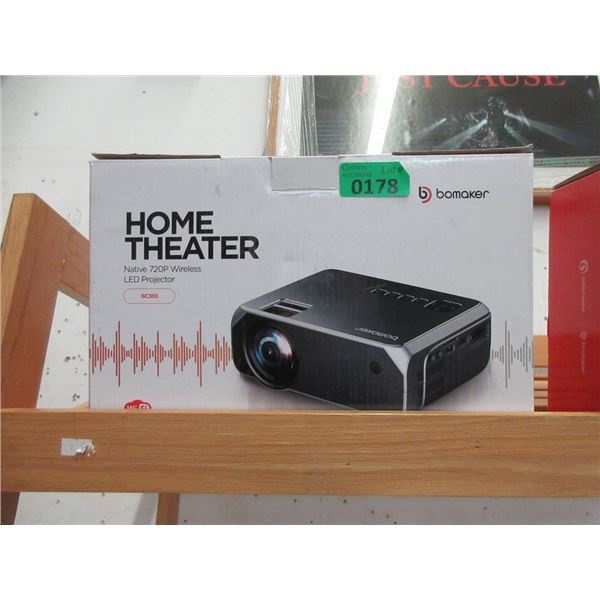 Bomaker Wireless Home Theater LED Projector