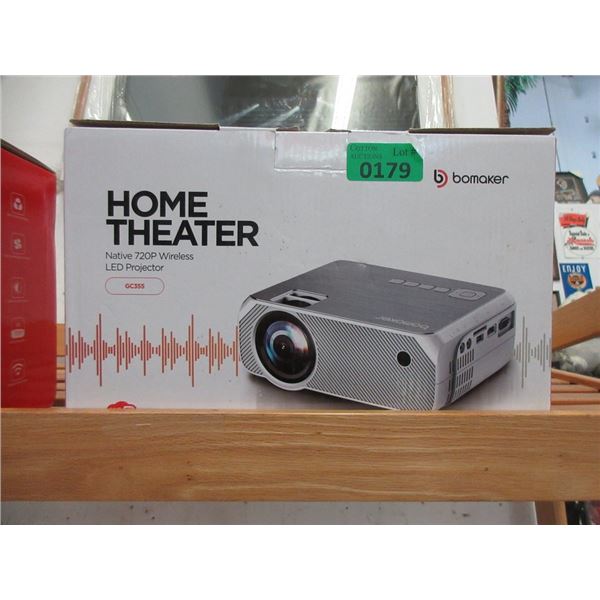 Bomaker Wireless Home Theater LED Projector