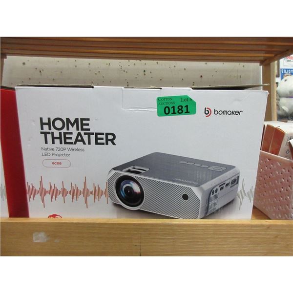 Bomaker Wireless Home Theater LED Projector