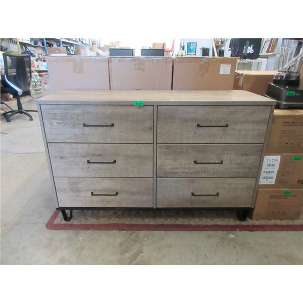 6 Drawer Dresser - Store Return-18" x 51" 32" tall