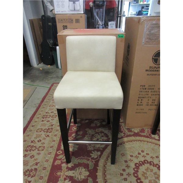 2 Beige Counter Height Stools