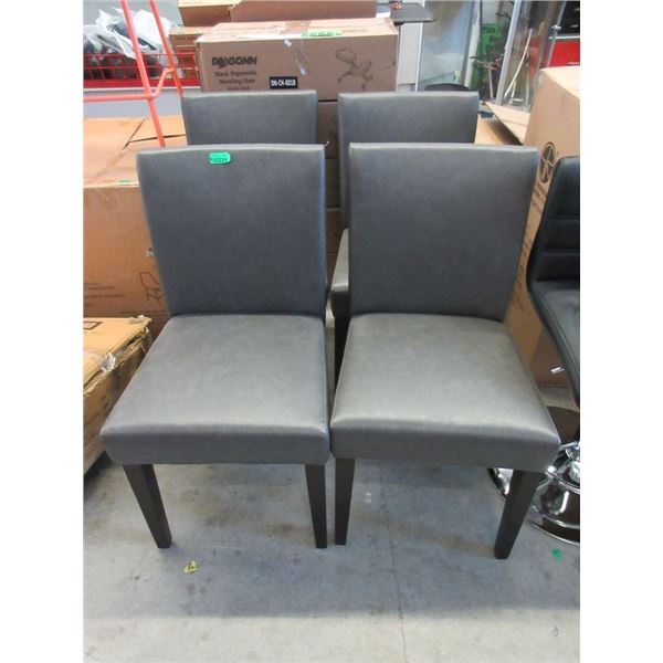 4 Matching Grey Dining Chairs