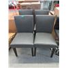 Image 1 : 4 Matching Grey Dining Chairs